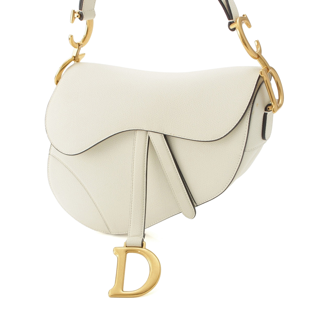 Pre-Loved Dior Grained Calfskin Saddle Bag - Picture 6 of 12